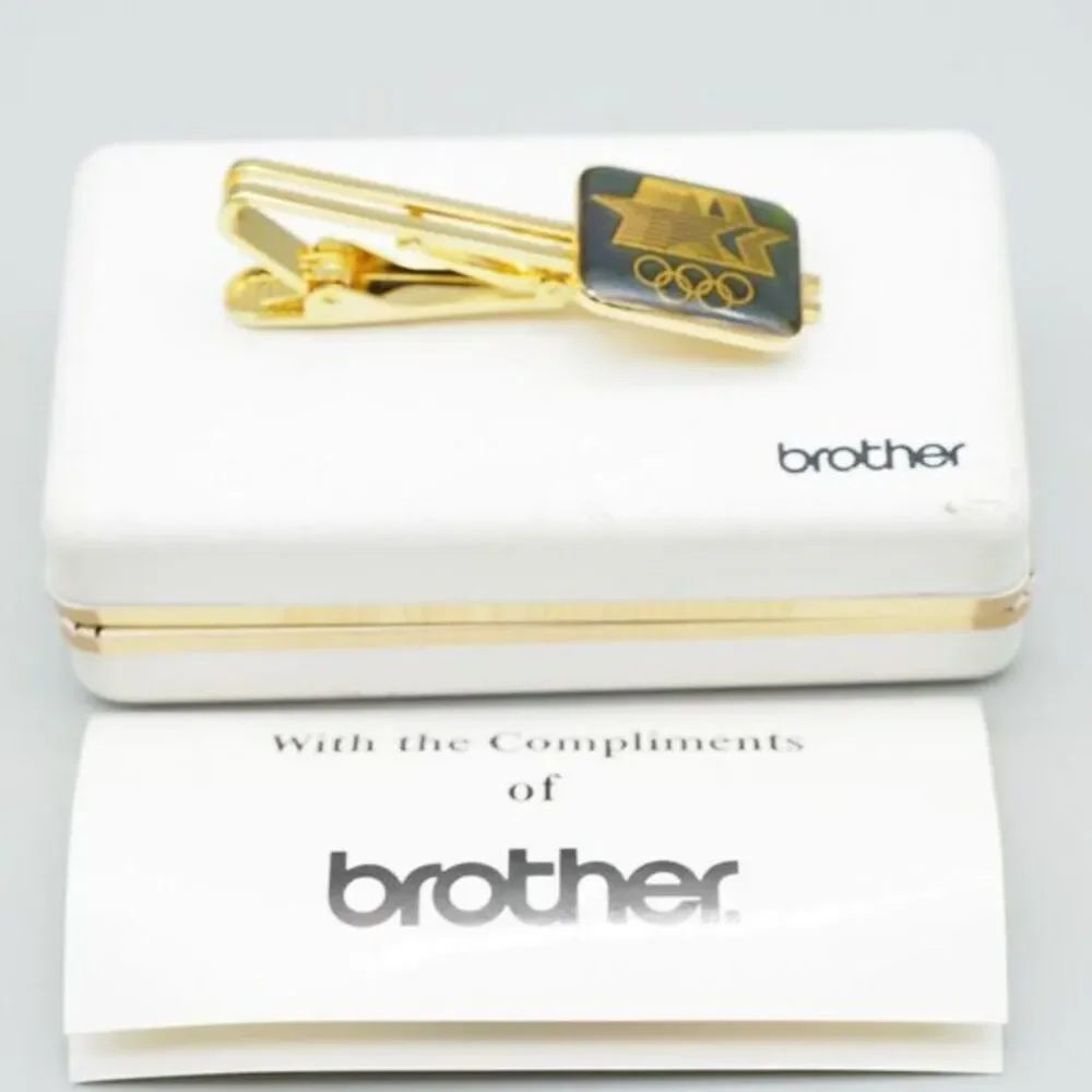 VTG US Olympics Brother Tie Clip NOS